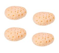 Invero Set of 4 Soft Luxury Body Bath Sponges - Perfect Body Scrub Bathing Sponge for Relaxing, Exfoliating, Massaging or Cleansing Skin - Ideal for Adults and Children