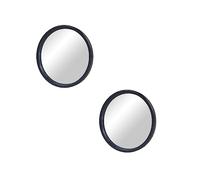 Invero Universal Set of 2 Blindspot Mirror - Small Stick-on Round Shape Blind Spot Side Rear View Mirrors for Car Wing - Ideal Use for Most Cars, Vans or SUV Trucks