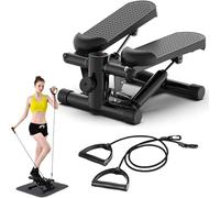 INVERSE SPORTS Mini Steppers for Exercise Workout Machine | Home Cardio Mini Stepper Machine | Step Machine Exerciser for Home Fitness (Black)