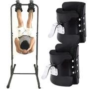 Inversion Boots for Back Pain Relief - Gravity Boots with Solid Steel Frame for Handstand Training, Abdominal Crunches and Sit-Ups, Home Fitness Equipment for Spinal Decompression & Core Workouts