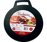 Inversiones global mt spa Budare Non-Stick Surface 12" Aluminum Material Tortilla Comales Ideal for Areas, Cappas, Pancakes, Pizza, Crepe, Bread and Many More, Superior Quality