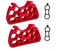 Inverted Bike Repair Stand Clip for Handlebars, for stabilizer Lifts Bars 30mm for Maintenance, Fits 29-34mm Grips on Mountain and E-Bikes, Anti-Slip Rubber Pads, Orange, 2 Pack