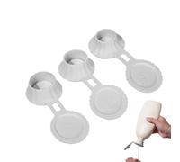 Inverted Bottle Lid - 3 Pack Inverted Shampoo Dispenser Lid | Shampoo Accessory, Shower Gel Emptying Gadget, Leak-Proof Flipping Tool For Bathroom