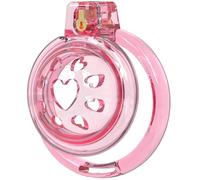Inverted Chastity Cage Device SM Sex Toys Mini Soft Rubber Flat Sissy Chastity Dildo Lock Male Penis Ring to Prevent Erection Bondage for Men
