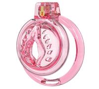 Inverted Chastity Cage Device SM Sex Toys Mini Soft Rubber Flat Sissy Chastity Dildo Lock Male Penis Ring to Prevent Erection Bondage for Men