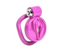 Inverted Chastity Cage Flat Lock Adult Toys Press Cock Ring Chastity Lock Chastity Device Male Cage Beginner Cage Penis Cage Penis Ring Erection Ring Bondage Couple Lock