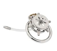 Inverted Chastity Device with Rivet Stainless Steel Chastity Cage Chastity Lock Beginner Cage Penis Cage Adult Toys Penis Ring Erection Ring Bondage Stimulation for Men Couple