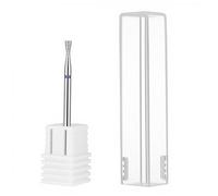 Inverted Cone Cuticle Clean Nail Drill Bit 3/32" Russian Diamond Nail File Bits Professional Safety Carbide Under Nails Cleaner for Cuticle Dead Skin Nails Prepare, Overflow Gel Polishing (Medium)