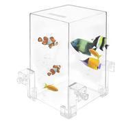 Inverted Fish Tank - Water Acrylic Vacuum Aquarium, Fish Elevator Feature | Home Decor Aquarium with Negative Pressure, Automatic Water Refill, Fish Activity Area, Modern Fish Lovers Aquarium