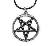 Inverted Pentagram Gothic Pentacle Charm (2nd Degree Wiccan Satanic symbol), Grey