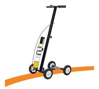 Inverted Spray Paint Line Marking Tool for Tennis Courts, Draws Lines/Arcs/S-Lines/Circles with 4-Wheel Cart