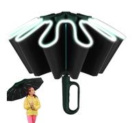Inverted Umbrella - Umbrella With Ring Buckle | Reverse Folding Umbrella With Carabiner Handle | Automatic Umbrellas With Auto Open And Close Inverted For Rain | Umbrella R, Green, Fare riferimento
