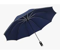 Inverted Umbrella Windproof Travel Umbrella Folding Umbrella - 10 Ribs, Reflective Article, LED Light -Auto Open & Close, Strong And Portable umbrella