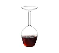 Inverted Wine Cup for Christmas - 400ml Upside Down Glasses, Contemporary Drinkware Unit, Fun Novelty Goblet | Hot Cold Beverage Glass for Men Women Celebration Party Christmas Birthday Event