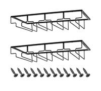 Inverted Wine Glass Stand-Hanging Stemware Rack, Sturdy-Space Saving Design-Easy Installation with Screws for Kitchen, Bar,Restaurant