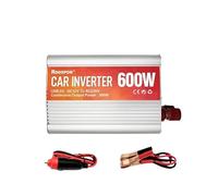 Inverter, Car Power Inverter 200W 400W 600W Mini Car Inverter Modified Sine Wave Power DC 12V To AC 220V 50Hz(600W)