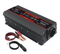 Inverter, Car Power Inverter Power Inverter 1500W/2000W/2600W Display DC 12V To AC 220V Solar 2 USB Car Transformer Convert Modified Sine Wave(12V 220V 2600W)