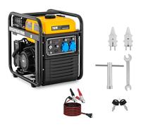 Inverter Emergency Generator 3800 W 230 V AC / 12 V DC Pull Starter - DC Power Supplies by MSW