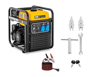 Inverter Emergency Generator 3800 W 230 V AC / 12 V DC Pull Starter - DC Power Supplies by MSW