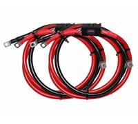 Inverter Power Cable Hi-Flex PVC Battery Wire with Ring Connectors 2 x 35mm2, 1.5 Metre