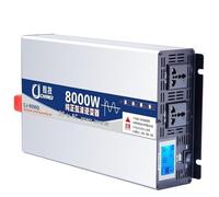 Inverter Pure Sine Wave 3000W/4000W/5000W/6000W/7000W/8000W Power Inverter DC 12V/24V/48V/60V/72V to AC 110V/230V 240V Converter Voltage Transformer with AC Sockets,LCD Display for Travel,Camping(8000