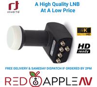 Inverto 0.2dB Quad LNB with Terrestrial Output Astra Hotbird