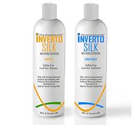 Inverto Silk with Roucou Oil Luxurious Sulfate Free Shampoo and Conditioner Two Bottles Value Set - 2 x 360ml Protect Hair Color Eliminate Frizz by Inverto Revolution