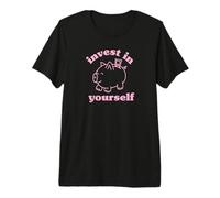 Invest in Yourself Cute Motivational Self Growth Tee Premium T-Shirt