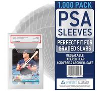 Invested Alliance PSA Slab Sleeves for Graded Cards | PSA Exact Fit Graded Card Sleeves, Resealable Slab Protector for TCG Collectors - Sports, Trading & Gaming.