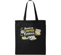 Investigating Based on Limited Evidence Clues Natural Cotton Tote Bag Black
