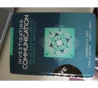 Investigating Communication: An Introduction to Research Methods