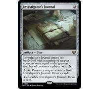 Investigator's Journal | Commander Masters