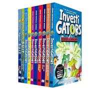 InvestiGators Series 10 Books Collection Set By John Patrick Green (InvestiGators, Take the Plunge, Off the Hook, Ants in Our P.A.N.T.S, Braver and Boulder,Heist and Seek,Agents of S.U.I.T. & More)