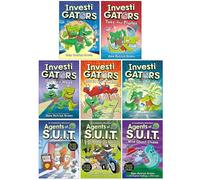 Investigators Series 8 Books Collection Set by John Patrick Green (InvestiGators, Take the Plunge, Off the Hook, Ants in Our P.A.N.T.S, Braver and Boulder, Agents Of S.U.I.T. & More)