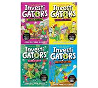 InvestiGators Series by John Patrick Green Books 6-9 4 Books Set (All Tide Up, Heist and Seek, Class Action, [HB] Case Files)
