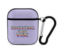 Investing Is My Vibe Slim Headphone Case Shockproof with Hook Black-style