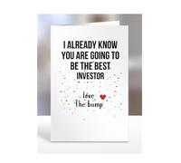 Investor to be card, Love You, Fathers, Mothers Day from The Bump, Already Know You Are Best, Funny Gifts, Present for Christmas, A5-237_136