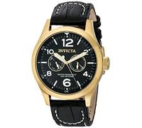 Invicta 10491 I-Force Men's Wrist Watch Stainless Steel Quartz Black Dial