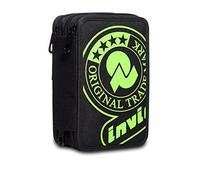 Invicta 3 Zip Logo Case, Black, Complete with Pencils, Markers etc.., School and Leisure