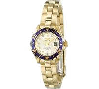 Invicta 4610 Pro Diver Women's Wrist Watch Stainless Steel Quartz Champagne Dial