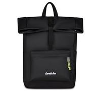 Invicta Act Fold Slim Backpack, Black, 20 L, One Compartment, Side Water Bottle Pockets, Computer Pocket, Work, University, Office, Boy, Girl