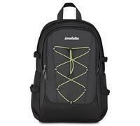 Invicta Act Plus City Office Backpack, Black, Double Compartment with 14" PC Pocket, Bottle Pocket, Pocket with Organizer, Waist Strap, Chest Straps and Volume Adjustment, 29 L, University and Office