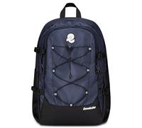 Invicta Act Plus Plain Office Backpack, Blue, Double Compartment with PC Pocket, Bottle Pocket, Pocket with Organizer, Waist Strap, Chest Straps and Volume Adjustment, Work School Travel Backpack,