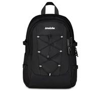 Invicta Act Plus School Backpack, Black, 29 L, Double Compartment, Inner Pocket with Organizer, Side Pockets for Bottles, Internal Laptop Compartment, Middle and High School, Boy, Girl