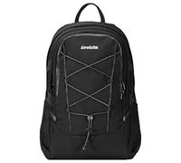Invicta Act Plus Work Backpack, Black, Double Compartment with 14" PC Pocket, Water Bottle Pocket and Reinforced Base, Large and Versatile 29L Backpack for Office and University, for Men and Women,