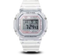 Invicta Activa Digital ACW424-005 Men's Watch - Waterproof - Digital - Quartz Movement - Plastic with Silver dial - 44mm