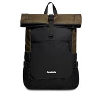 Invicta Backpack, ACT FOLD Eco-friendly Knapsack, For Office, Day Trips & Commuting, For School, Sport, Free Time, with Side Pockets & 14'' Laptop Sleeve, Italian Design, moss green