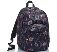 Invicta Backpack, Format PAISLEY Knapsack Book Bag, One Size for Teen, Girls&Boys, Large Capacity, For School, Sport & Free Time, Italian Design, black