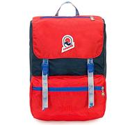 Invicta Backpack, JOLLY VINTAGE Knapsack, Casual Daypack, For Office, Day Trips & Commuting, For School, Sport, Free Time, 13'' Laptop Sleeve, Italian Design, red/blue