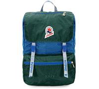 Invicta Backpack, JOLLY VINTAGE Knapsack, Casual Daypack, For Office, Day Trips & Commuting, For School, Sport, Free Time, 13'' Laptop Sleeve, Italian Design, green/blue